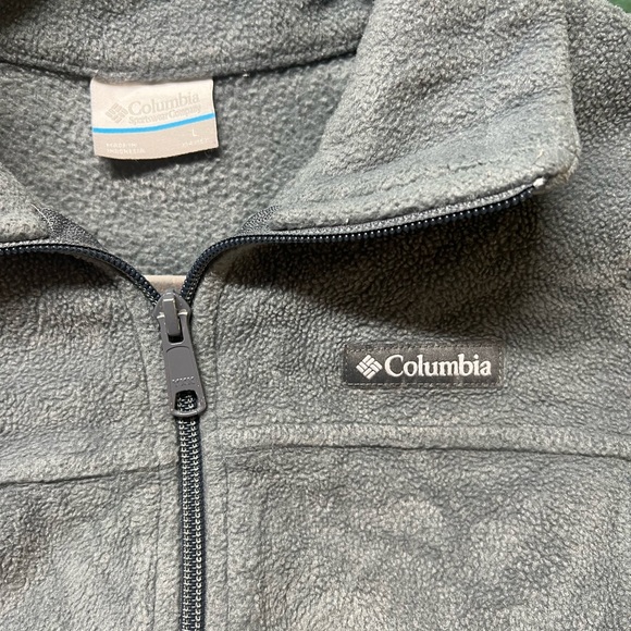 Columbia | Full Zip Fleece Jacket Sweater Gray - Picture 2 of 6